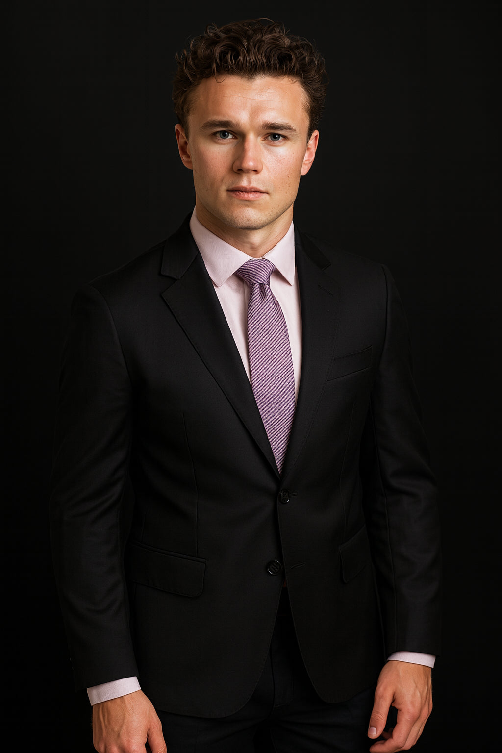 CAHILL - Classic Suit Black - Australian Merino Wool