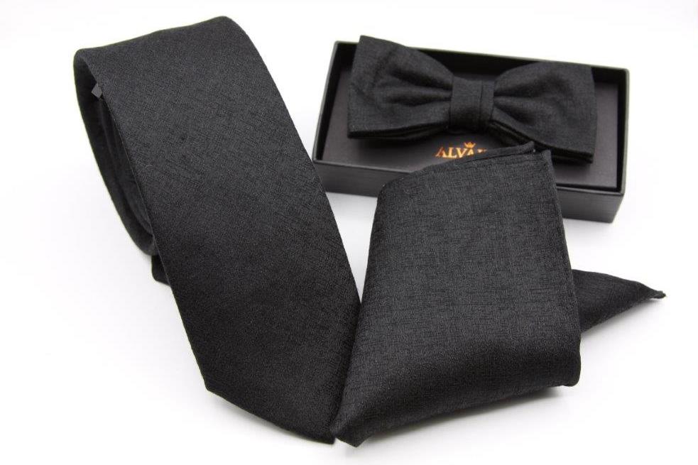 PA709019 - Black - Tie, Bow, Hank