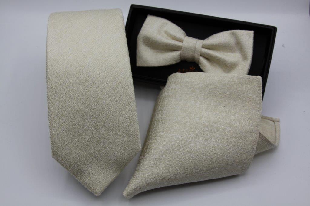 PA709019 - Beige - Tie, Bow, Hank