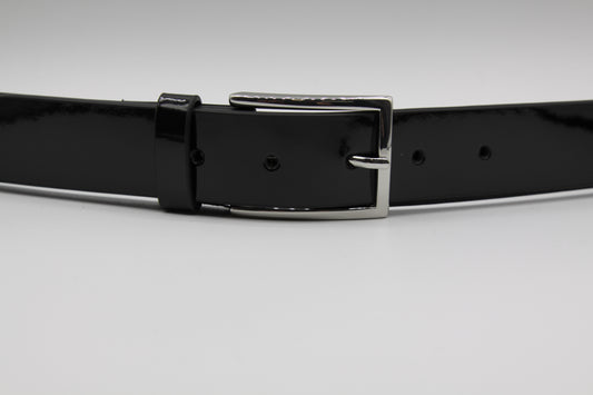 1220671 - Italian Leather Belt - Black Patent