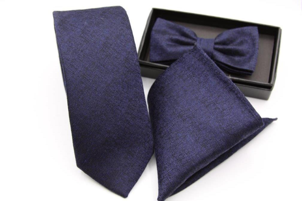 PA709019  -  Navy  -  Tie, Bow, Hank