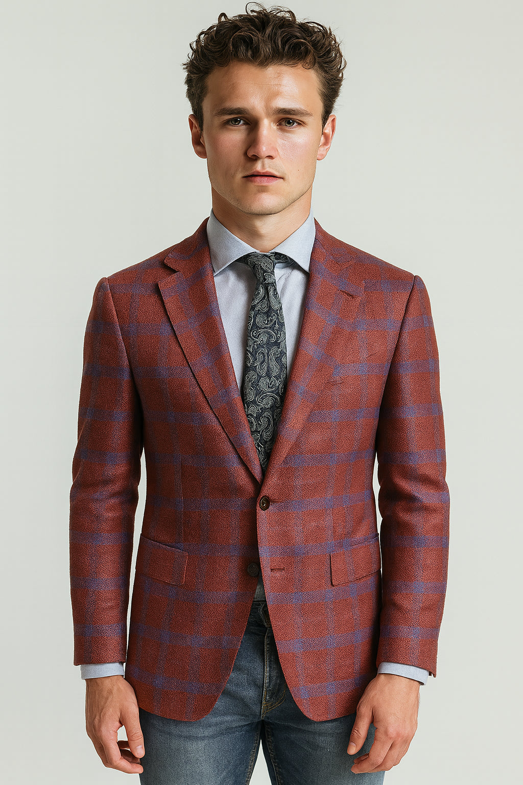 Prague_-_Blazer_-_Wool_Silk_-_European_Fabric_-_Salmon
