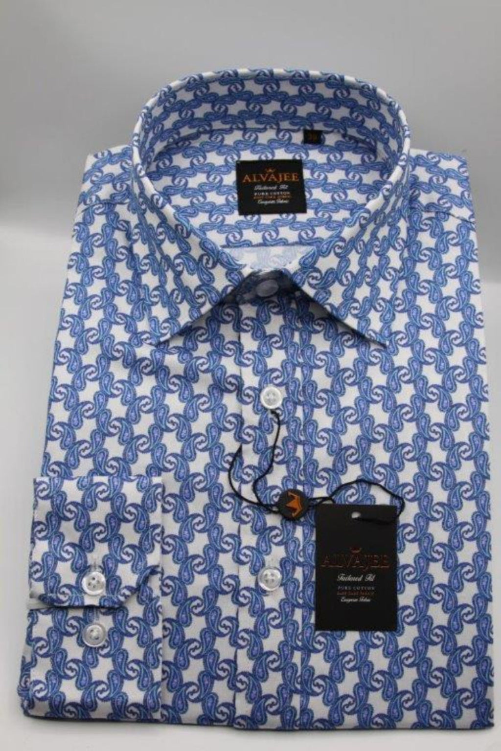 Shirt - Albert - Pure Cotton European Fabric - Single Cuff