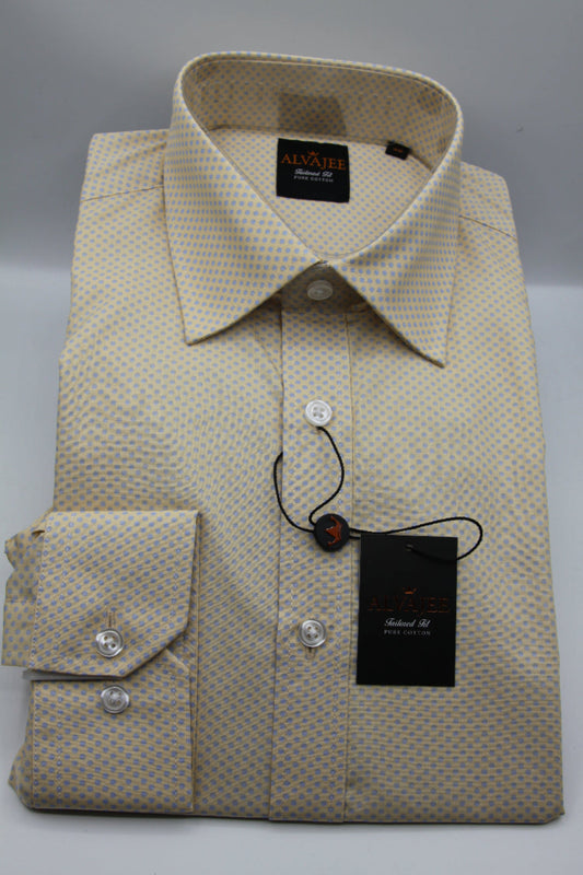 Shirt - Jono - Pure Cotton European Fabric - Single Cuff